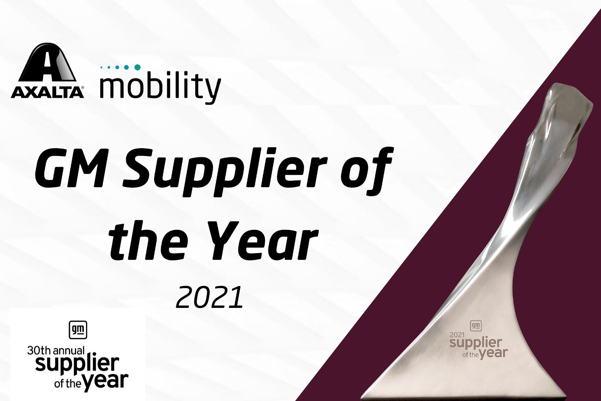 Axalta Mobility Named A 2021 General Motors Supplier Of The Year