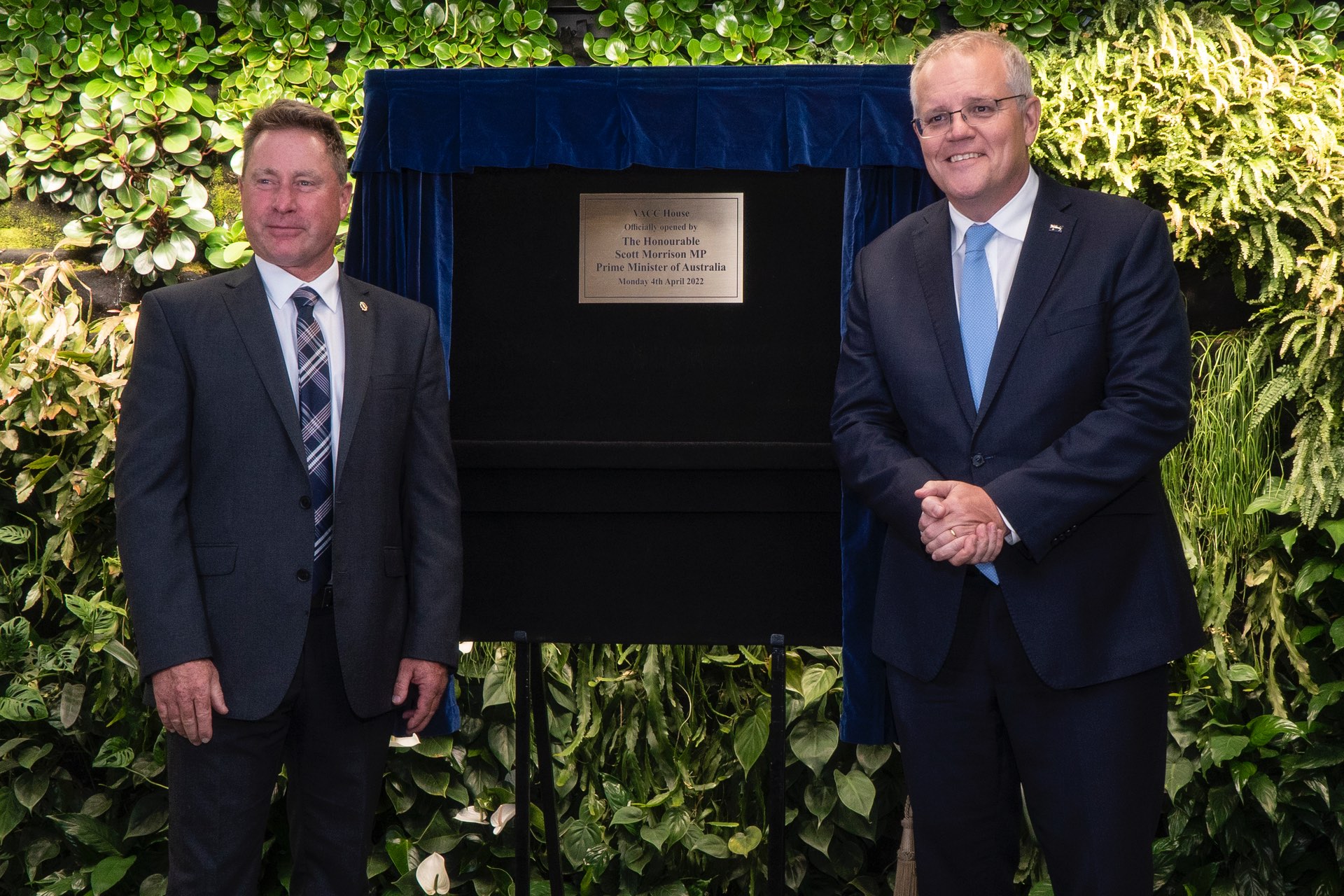 Prime Minister Opens New VACC House-Mark Awramenko with Scott Morrison