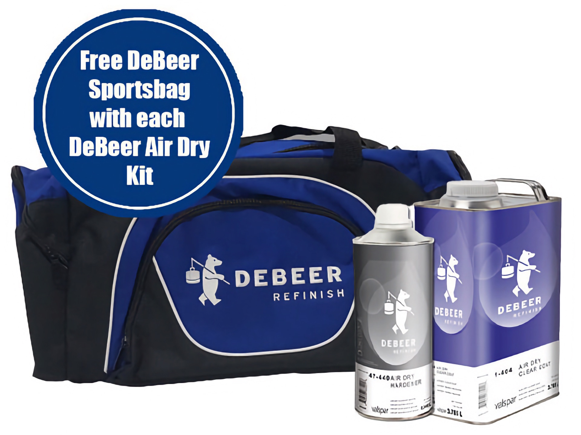 Autolac Offers Free Sports Bag In DeBeer Air Dry Kit Promotion
